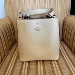 coach yellow small town bucket bag